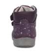 D.D. Step Lavender levendula lila színű, átmeneti, magas szárral lány cipő 21 méret üzletben elérhető