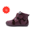 D.D. Step Barefoot (Mezítlábas) Bordó fényes szíves, magas szárú, lány tavaszi-őszi zárt cipő