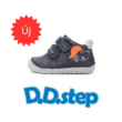 D.D. Step Royal Blue, valódi bőr, zárt, fiú cipő, Baseball sapkás kutyus mintával S070-61533B