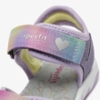 Superfit Pebbles 1-009540-8500 lila szivárványos lány szandál