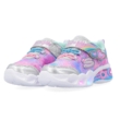 Skechers Sweetheart Lights silver/aqua ezüst/szívárványos gyerek cipő LED 