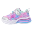 Skechers Sweetheart Lights silver/aqua ezüst/szívárványos gyerek cipő LED 