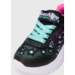 Skechers fekete pillangós, vízlepergetős, vastagabb szivacsozású lány sportcipő 