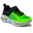 Skechers fekete/lime fiú sportcipő LED 401495L/BBLM