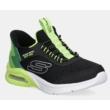 Skechers Microspec Hands-free Slip-ins lime-fekete fiú sportcipő 403890L/BKML