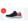 Skechers fekete/piros/szürke gumifüzős, tépőzáras bebújós fiú sportcipő