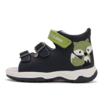 D.D. Step róka mintás két csatos bőr szandál G103-51853A