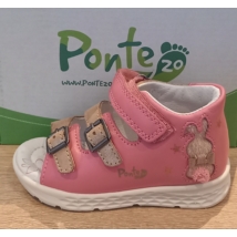 Ponte20 Daisy Pink lány, két csatos, szupinált szandál DA05-6-1718