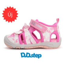 D.D. Step Quick Dry - Gyorsan száradó Hot Pink lány szandálcipő G065-61146D