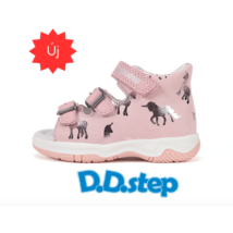D.D. Step Baby pink lány szandál unikornis mintával G103-61115A