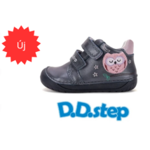 D.D. Step Barefoot-mezítlábas tavaszi-őszi lány cipő bagoly mintával S070-626594A
