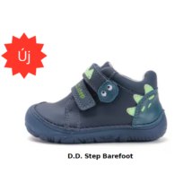 D.D. Step Barefoot (Mezítlábas) fiú, magas szárú bőr cipő S sorozat