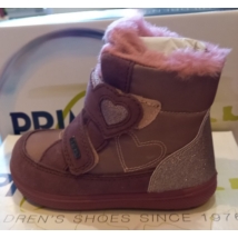 Primigi bélelt szíves, csillogós, prémes lány bakancs