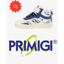 Primigi kék-fehér átmeneti, magas szárú, vastagpárnás fiú cipő