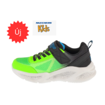 Skechers fekete/lime fiú sportcipő LED 401495L/BBLM