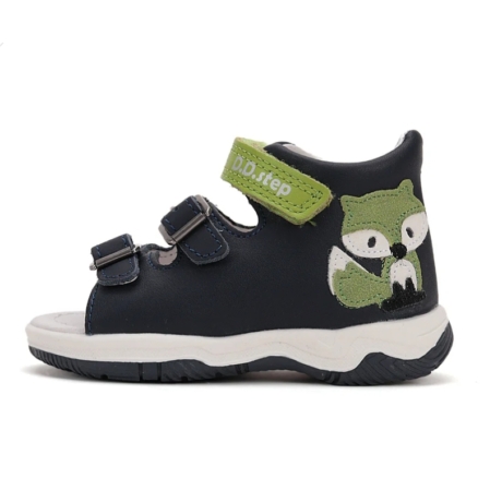 D.D. Step róka mintás két csatos bőr szandál G103-51853A