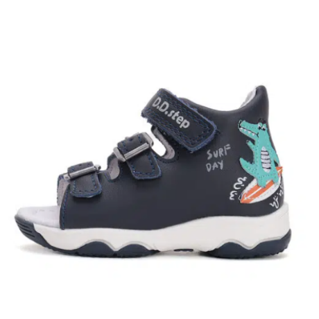 D.D. Step Royal Blue fiú sárkányos szandál 20 méretben