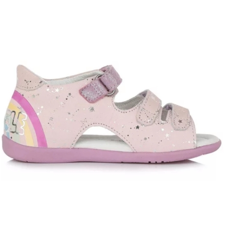 D.D.Step Mauve uv-reaktív csillogós lány szandál