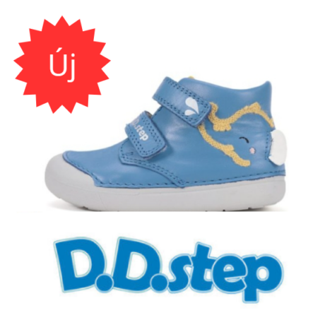 D.D. Step Marine, elefántos, kék, fiú, tavaszi-őszi cipő S066-61158A