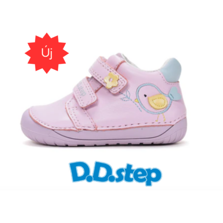 D.D. Step Daisy Pink madaras lány, átmeneti, valódi bőr, tavaszi-őszi zárt cipő S070-61646A