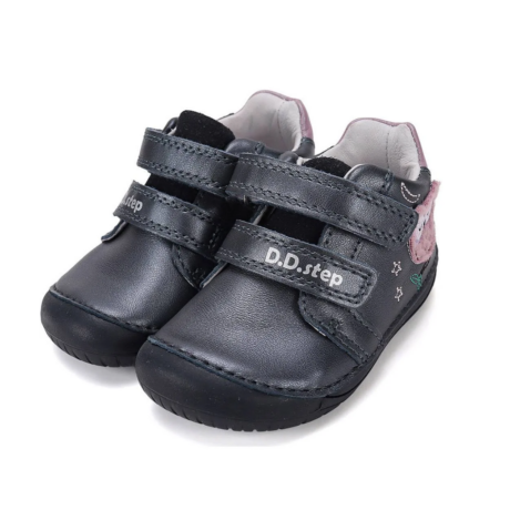 D.D. Step Barefoot-mezítlábas tavaszi-őszi lány cipő bagoly mintával S070-626594A
