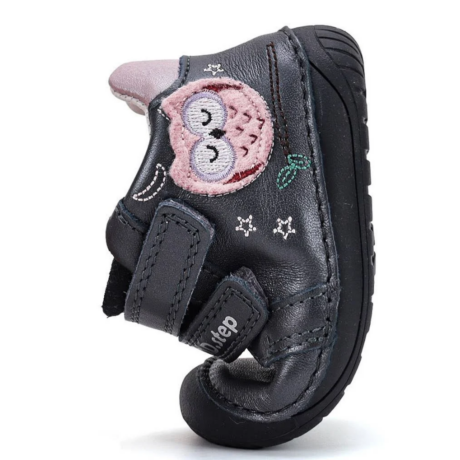D.D. Step Barefoot-mezítlábas tavaszi-őszi lány cipő bagoly mintával S070-626594A