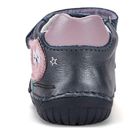 D.D. Step Barefoot-mezítlábas tavaszi-őszi lány cipő bagoly mintával S070-626594A