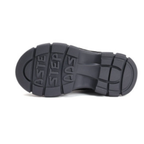 D.D. Step fekete fűzős és cipzáros bakancs W056-52456BL