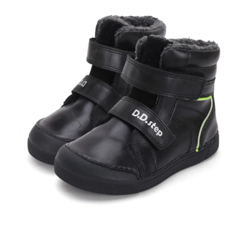 D.D. Step Black bélelt fiú bakancs