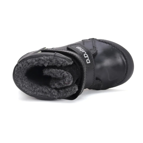 D.D. Step Black bélelt fiú bakancs