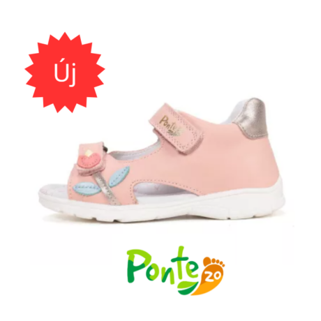 Ponte20 Baby Pink tulipán mintás lány szandál DA05-6-1595L