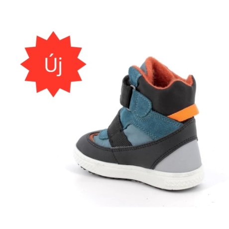 Primigi kék fiú hótaposó narancssárga betétekkel