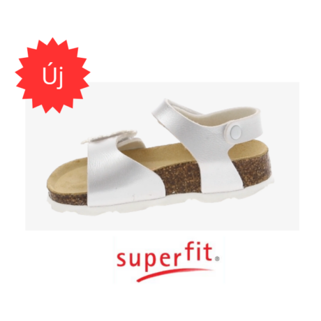 Superfit Fussbettpantoff Weiss lány szandál 1-000118-1010