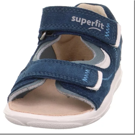 Superfit Nino kék-fehér velúrbőr fiú szandál 1-001060-8000