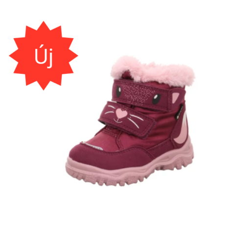 Superfit Husky+ Rot/Rosa cicás lány bakancs