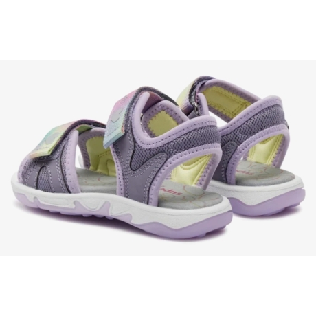 Superfit Pebbles 1-009540-8500 lila szivárványos lány szandál