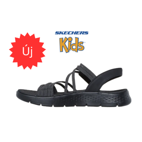 Skechers fekete női/lány szandál 141473/BKGY