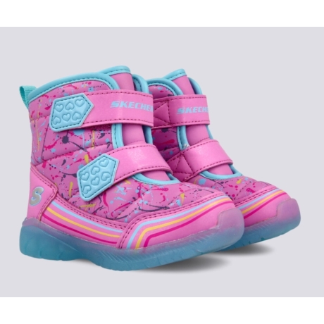 Skechers pink LED-es téli bakancs