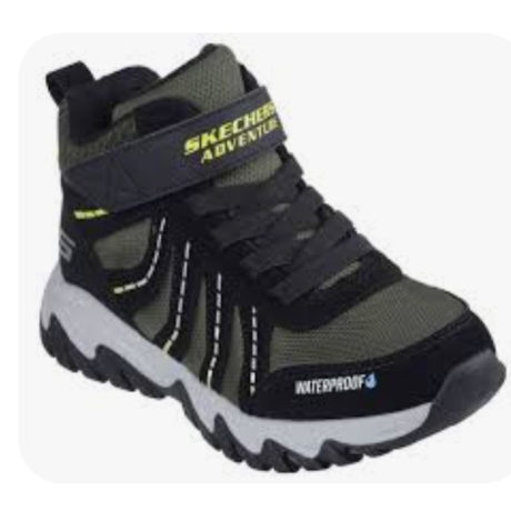 Skechers Rugged Ranger - Strom Trail fekete-zöld fiú bakancs, vízálló