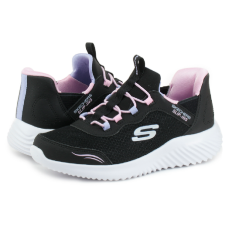Skechers Fekete lány slip-ins sportcipő