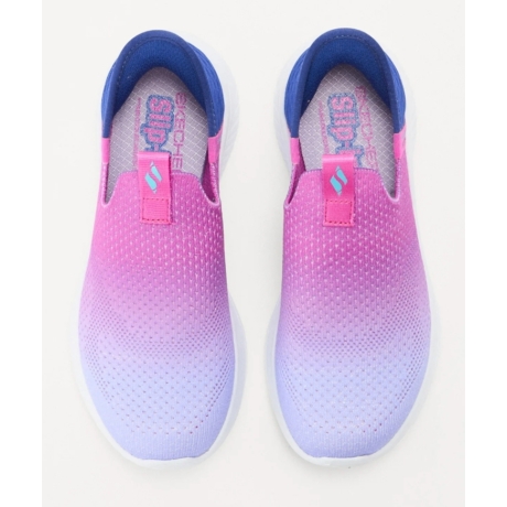 Skechers Slip-ins lila színátmenetes lány sportcipő 