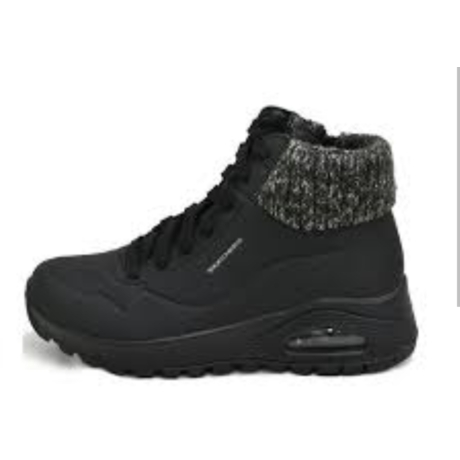 Skechers fekete lány bakancs, memória talp, légtalp
