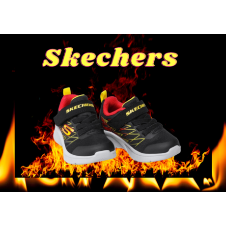 Skechers Texlor fekete-piros sportcipő 21, 22 méretben