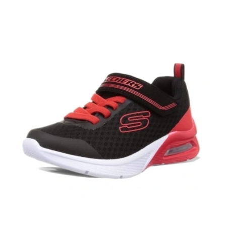 Skechers Microspec Max piros/fekete gyerekcipő 