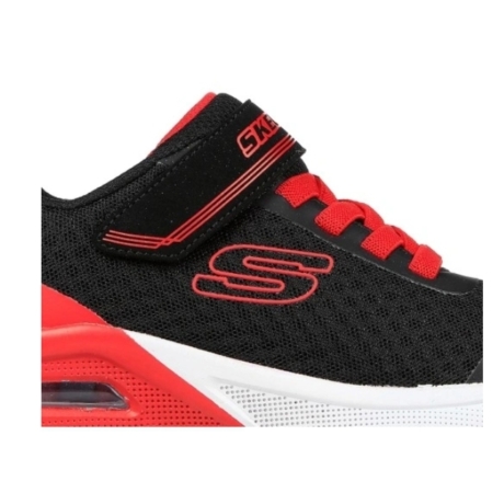 Skechers Microspec Max piros/fekete gyerekcipő 