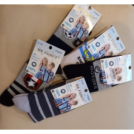 Mr Pamut Fiú bokazokni 2. színkombináció 31-34 méretben 1 cs/ 5 db