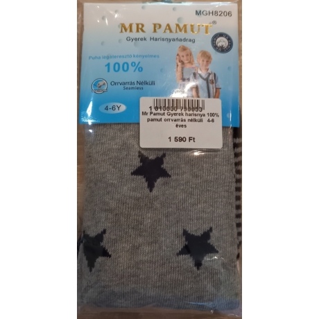 MR Pamut fiú harisnya 100% pamut orrvarrás nélküli 4-6 éveseknek 2. szín csillagos