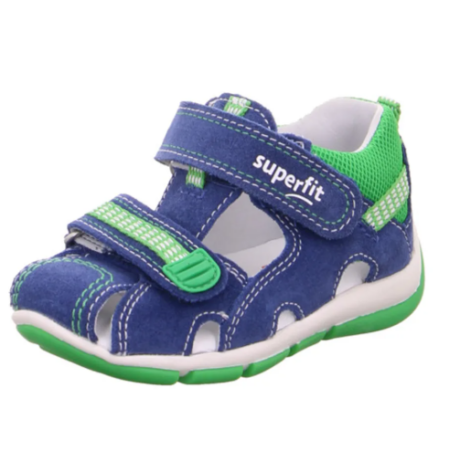 Superfit FREDDY kék/zöld bőrszandál 20 méretben